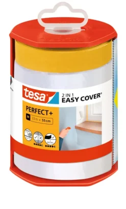 Tesa Easy Cover Perfect+ afdekfolie in dispenser 33mx55cm