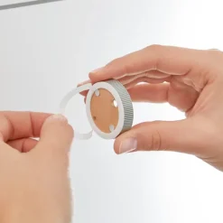 Tesa Ekkro glazen planchet gesatineerd glas chroom