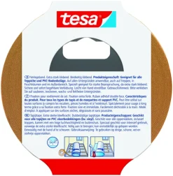 Tesa Extra Sterk tapijttape geel 25 m x 50 m