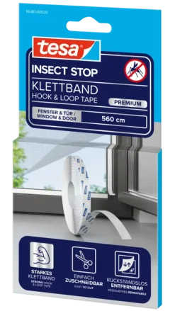 tesa Insect Stop klittenband vervangingsrol voor raamhor Comfort 560 cm