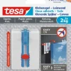 Tesa klevende spijker canvas voor behang en pleisterwerk verstelbaar wit 2 kg 2 stuks