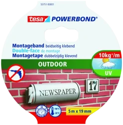 Tesa Powerbond Outdoor montagetape groen 5 m x 19 mm
