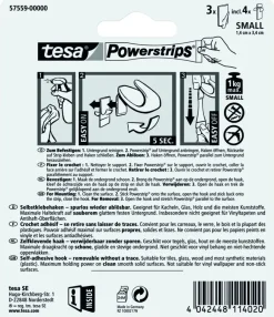 Tesa powerstrip haak trend wit 3 stuks
