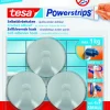 Tesa Powerstrips haak mat chroom rond 3 stuks