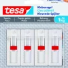 Tesa Powerstrips klevende spijker verstelbaar draagkracht 1 kg 4 stuks
