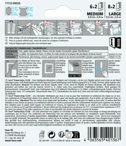 Tesa Powerstrips zelfklevende strip Click Combo 6x2 stuks Medium & 8x2 stuks Large