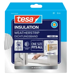 Tesa Premium Tochtband O-profiel zelfklevend transparant 6m
