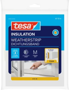 Tesa Tochtband I-profiel zelfklevend wit 25mm x 10m
