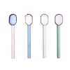 Geen Theelepel glas set van 4 Set met kleurencombinatie
