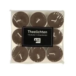 Geen Theelichten bordeaux 18 stuks