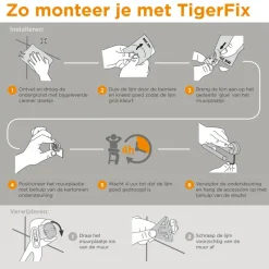 Tiger Boston hoekplanchet mat rvs