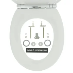 Tiger Boston wc bril wit/chroom met softclose en quick release