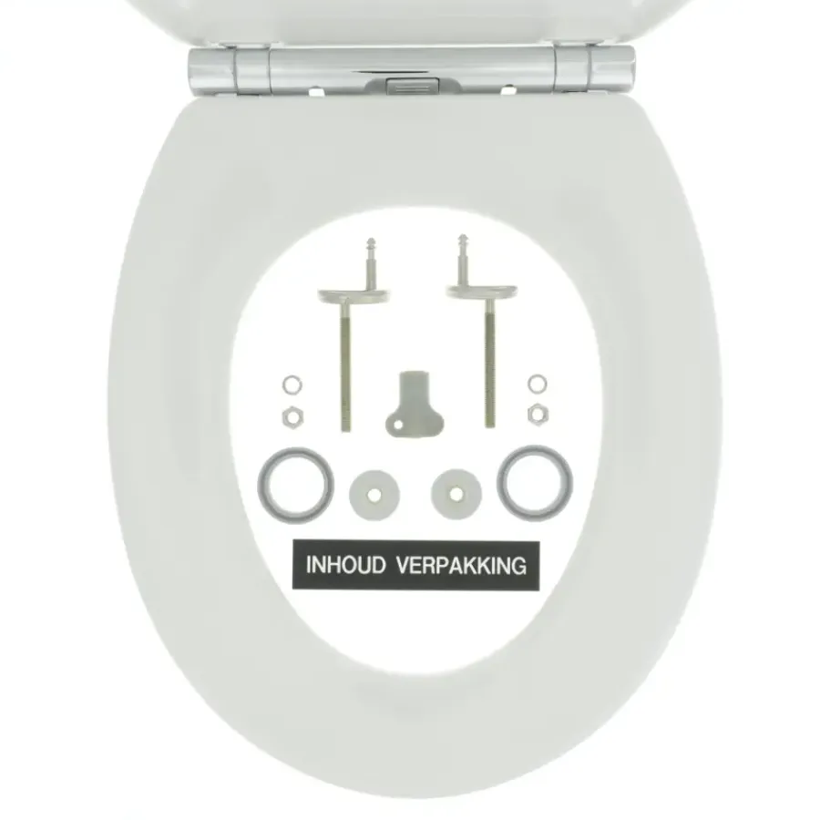 Tiger Boston wc bril wit/chroom met softclose en quick release