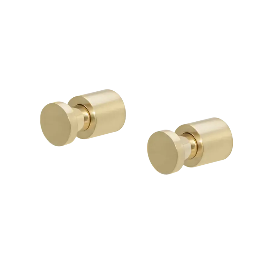 Tiger haken set van 2 Pico geborsteld goud RVS