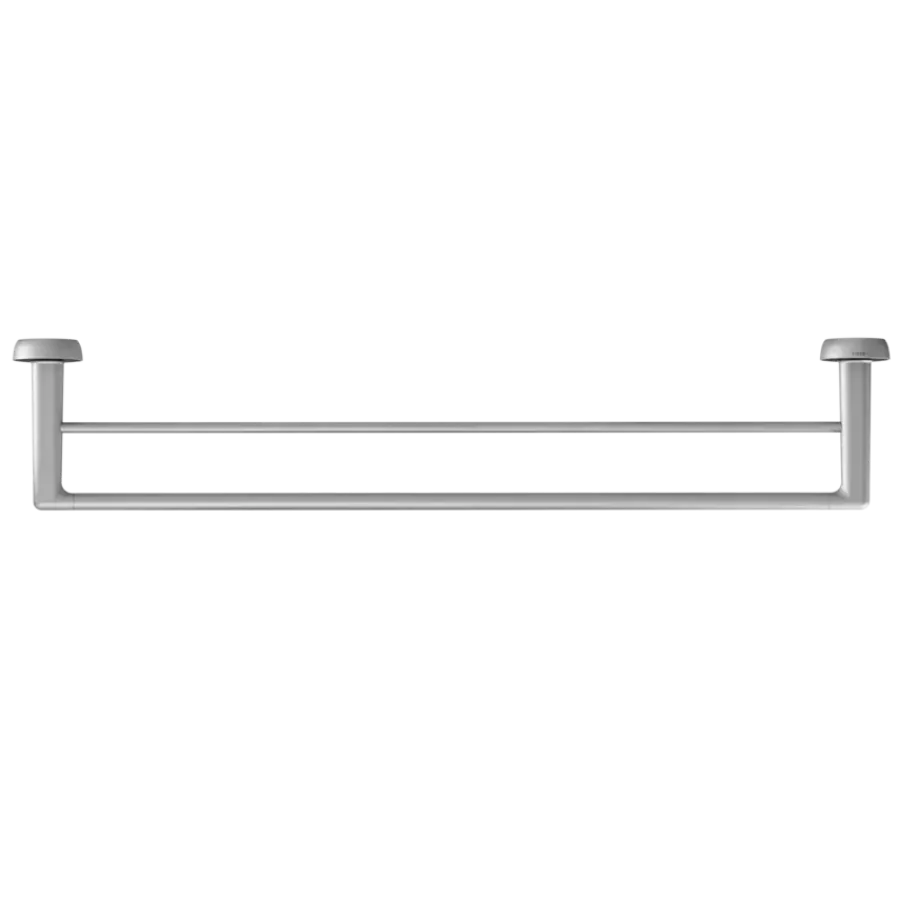 Tiger handdoekrek Cooper dubbel 65,2 cm RVS geborsteld / Zwart