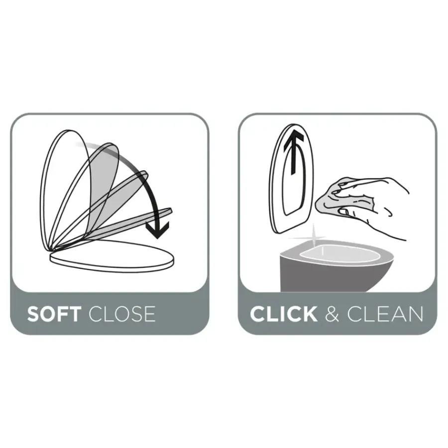 Tiger Mason wc bril wit met softclose en quick release