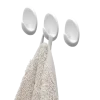 Tiger ophang haak Baseline Oval Large wit ABS set van 3