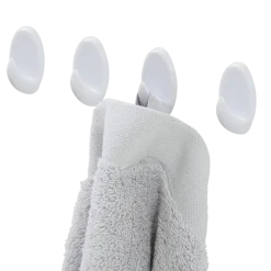 Tiger ophang haak Baseline Oval medium wit ABS set van 4