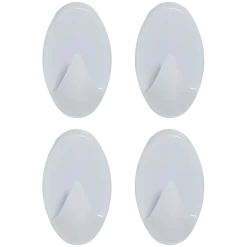 Tiger ophang haak Baseline Oval medium wit ABS set van 4