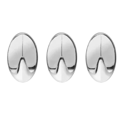 Tiger ophang haak Baseline Oval Large chroom ABS set van 3