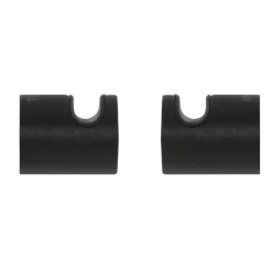 Tiger ophang haak Bold set van 2 mat zwart RVS