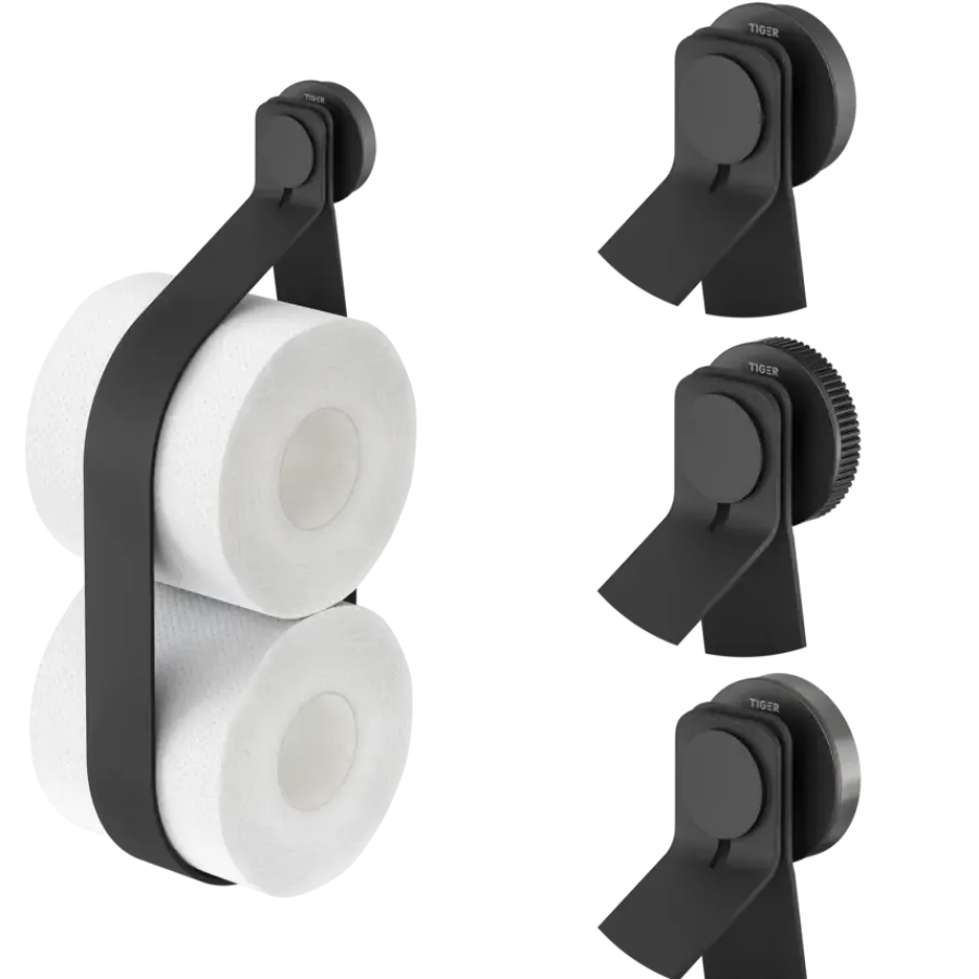 Tiger Orion Reserverolhouder hangend - Zwart