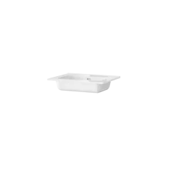 Tiger T-Line Oval inbouwwastafel 61 cm meubel wit