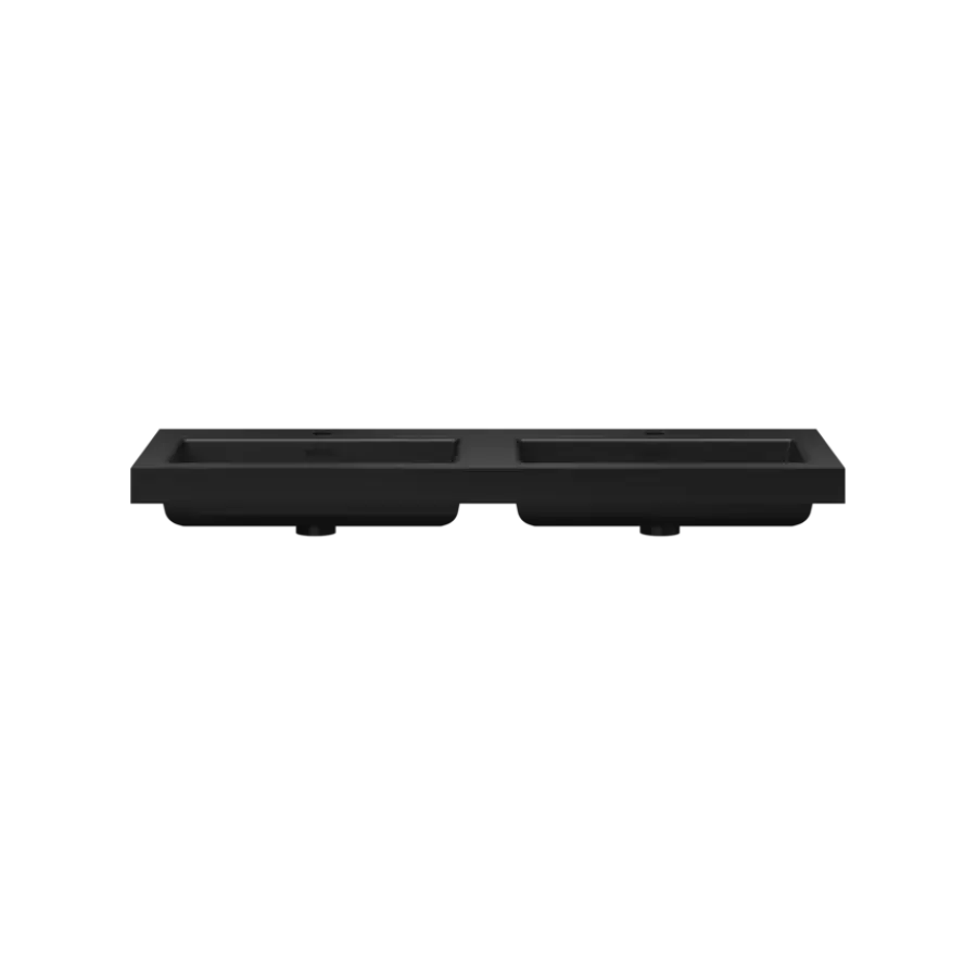 Tiger T-Line Quadro opbouwwastafel 120 cm mat zwart