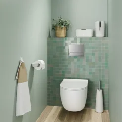 Tiger Toiletborstelhouder TESS vrijstaand met Swoop borstel wit/lichtgrijs