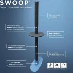Tiger Toiletborstel Swoop flexibel antraciet