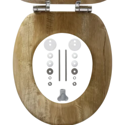 Tiger Toiletbril Hetta MDF Bruin met Softclose