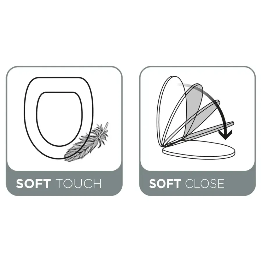 Tiger Toiletbril Hetta MDF Bruin met Softclose
