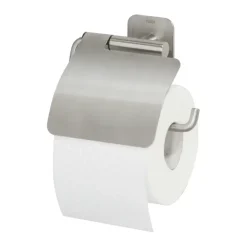 Tiger Toiletrolhouder Colar RVS met Klep