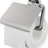 Tiger toiletrolhouder Cooper met klep RVS geborsteld / Zwart