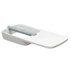 Tiger Toiletrolhouder TESS met planchet wit/lichtgrijs