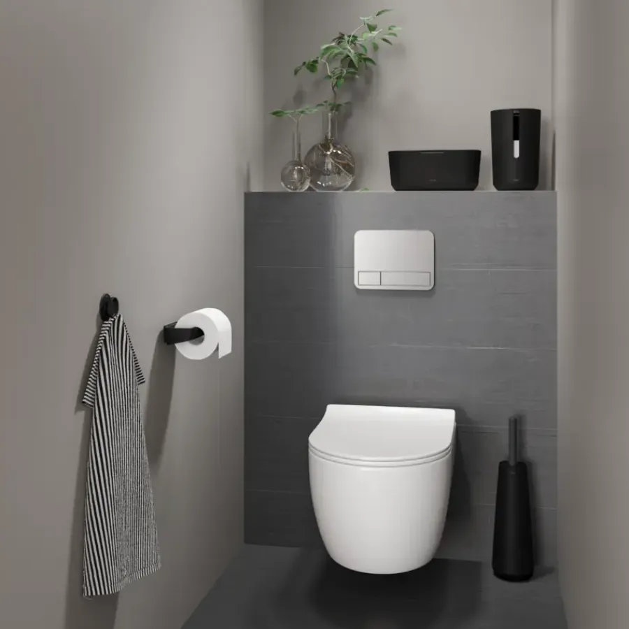 Tiger Toiletrolhouder TESS zwart