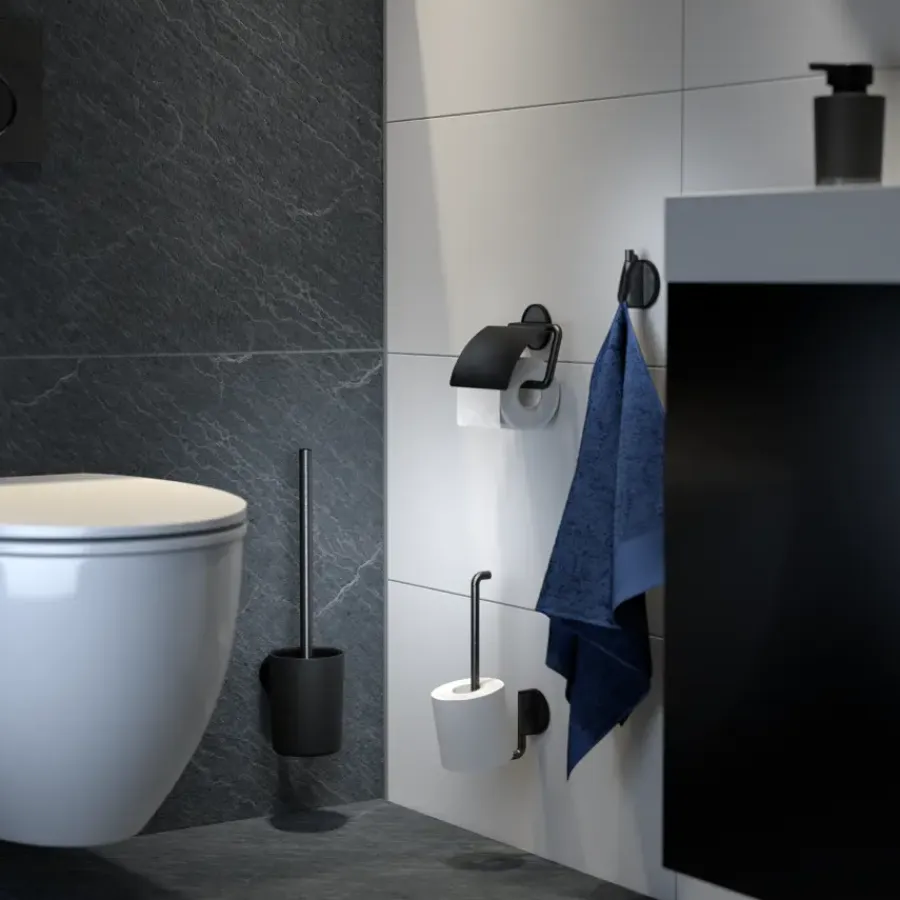 Tiger Toiletrolhouder Tune zwart