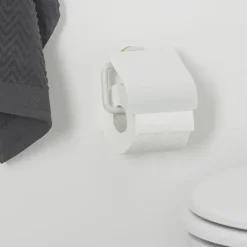 Tiger Toiletrolhouder Urban Wit met Klep