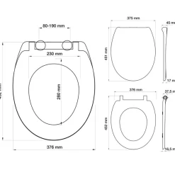 Tiger Ventura toiletbril softclose wit