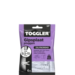 Toggler gipsplaatplug SP 9.5-15 mm 6 stuks