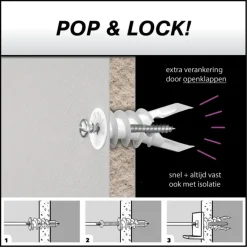 Toggler gipsplaatplug SP 9.5-15 mm 20 stuks