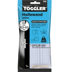 Toggler hollewandanker 9,5-92 mm M6