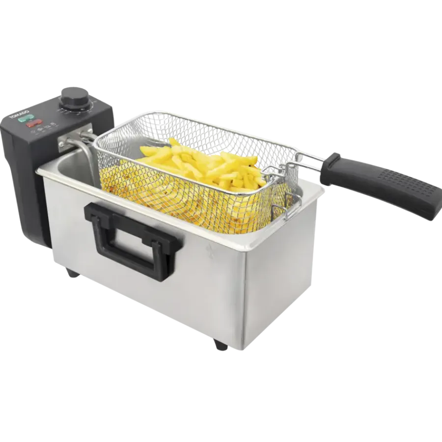 TOMADO TDF3000S Frituurpan – 3L – 2000W – RVS