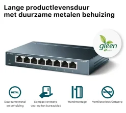 TP-Link 10/100/1000 Mbps Desktop switch met 8 aansluitingen TL-SG108