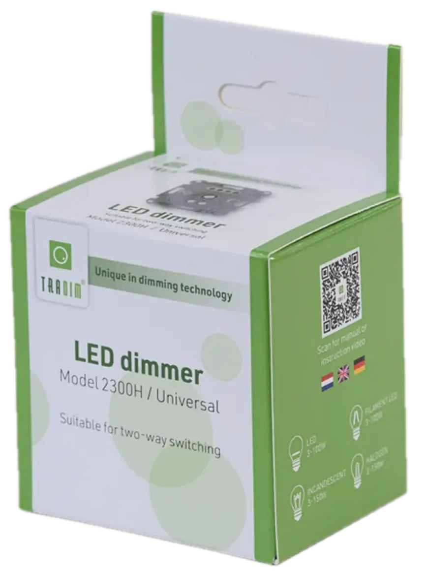 Tradim LED inbouwdimmer 150W/VA - 100W