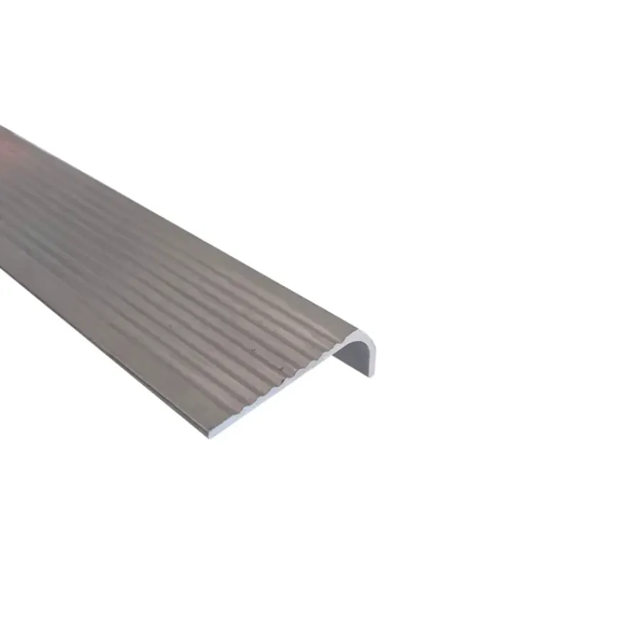 Geen Trapkant aluminium titaan 40x6x1000x1.6mm