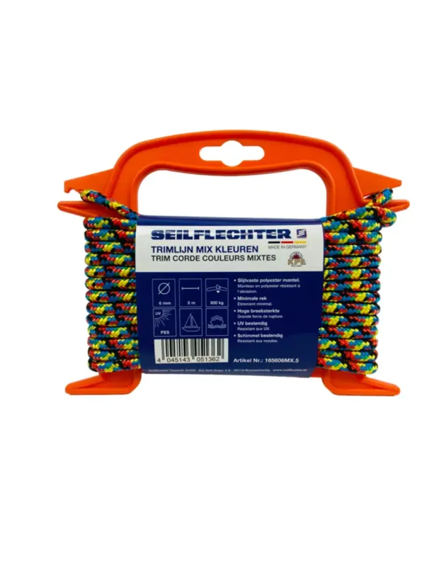 Seilflechter TRIMLIJN-SURF 6MM MIX 5MTR