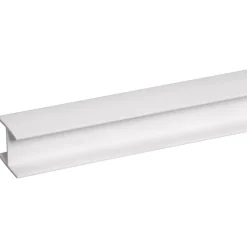 Tussenprofiel kunststof wit 21x25 mm lengte 260 cm
