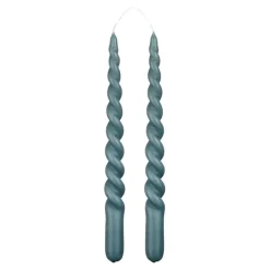 Geen Twist dinerkaars blauw 2 stuks