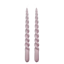 Geen Twist dinerkaars lila 2 stuks - h29xd2,2cm